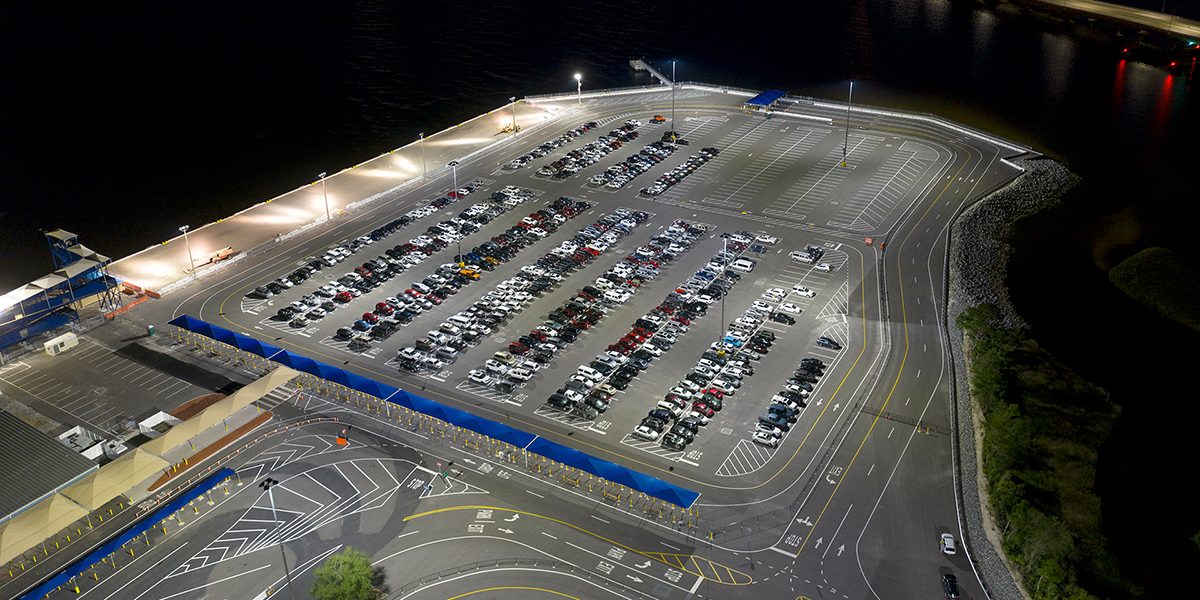 mikrocomputer hvor som helst Messing Jaxport Cruise Terminal Parking Mall | Musco Lighting